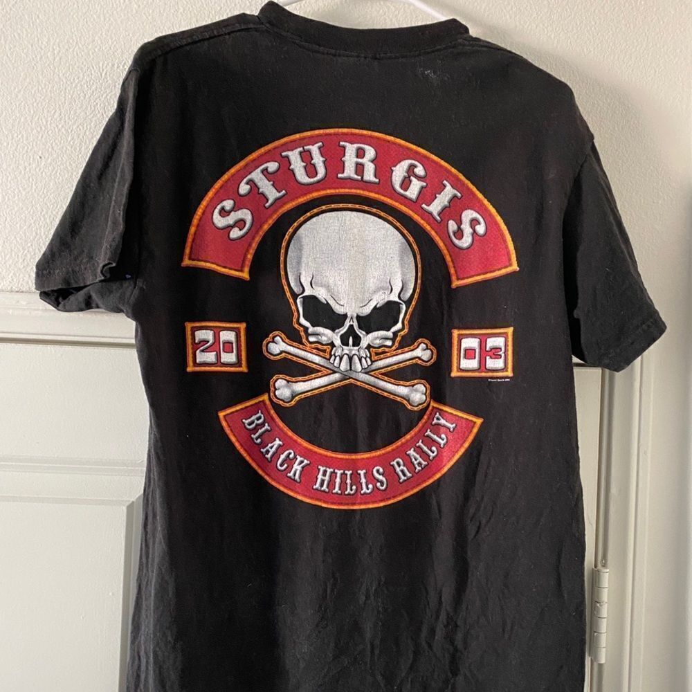 STURGIS BLACK HILLS RALLY 2003 Large Delta Shirt